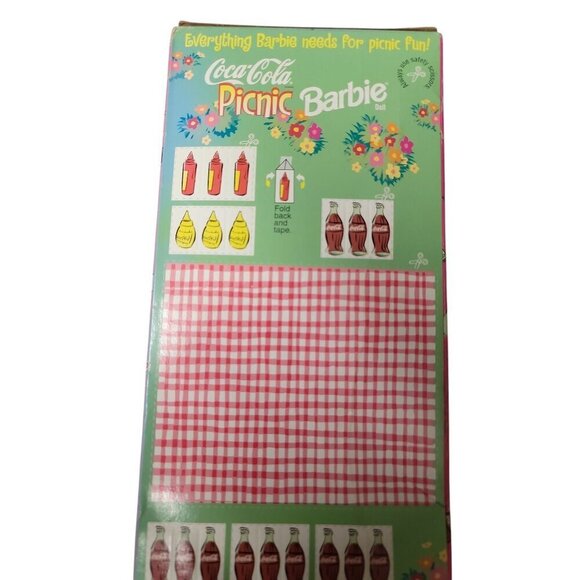 1997 Barbie Doll Coca Cola Picnic Special Edition Mattel #10926 NEW Sealed Box - Picture 3 of 8